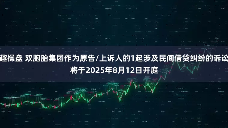 趣操盘 双胞胎集团作为原告/上诉人的1起涉及民间借贷纠纷的诉讼将于2025年8月12日开庭