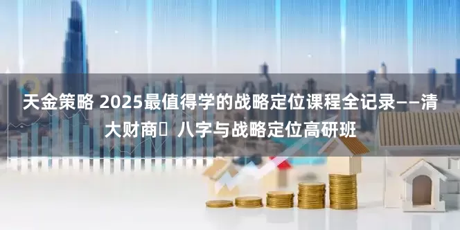 天金策略 2025最值得学的战略定位课程全记录——清大财商・八字与战略定位高研班