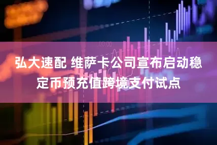 弘大速配 维萨卡公司宣布启动稳定币预充值跨境支付试点