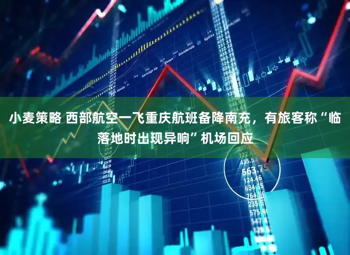 小麦策略 西部航空一飞重庆航班备降南充，有旅客称“临落地时出现异响”机场回应